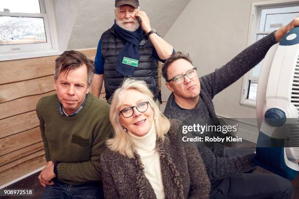 Nick Morton, Blythe Danner, Director Rick Rosenthal and Matthew Lillard from the film 'Halfway There' poses for a portrait in the YouTube x Getty...