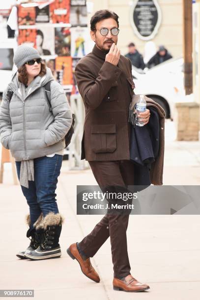 Irrfan Khan is seen during 2018 Sundance Film Festival in Park City on January 22, 2018 in Park City, Utah.