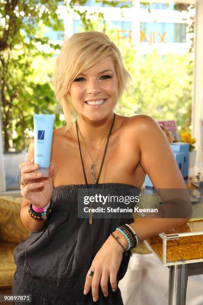 Kimberly Caldwell attends The Suite Life: Skybar Emmy Suites at SkyBar on September 17, 2009 in West Hollywood, California.