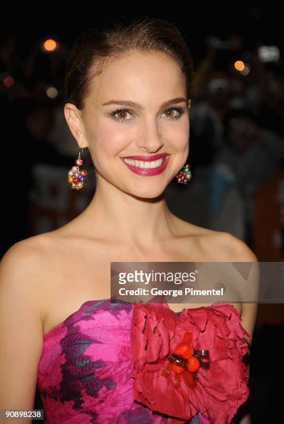 Actress Natalie Portman attends the "Love And Other Impossible Pursuits" Premiere held at the Roy Thomson Hall during the 2009 Toronto International...