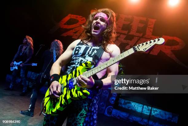 Satchel of Steel Panther performs at Shepherd's Bush Empire on January 22, 2018 in London, England.