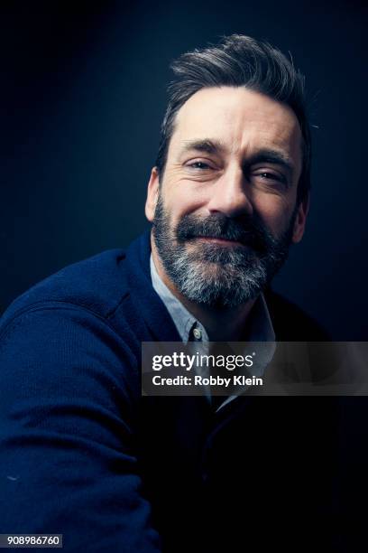 Jon Hamm from the film 'Beirut' poses for a portrait at the YouTube x Getty Images Portrait Studio at 2018 Sundance Film Festival on January 22, 2018...