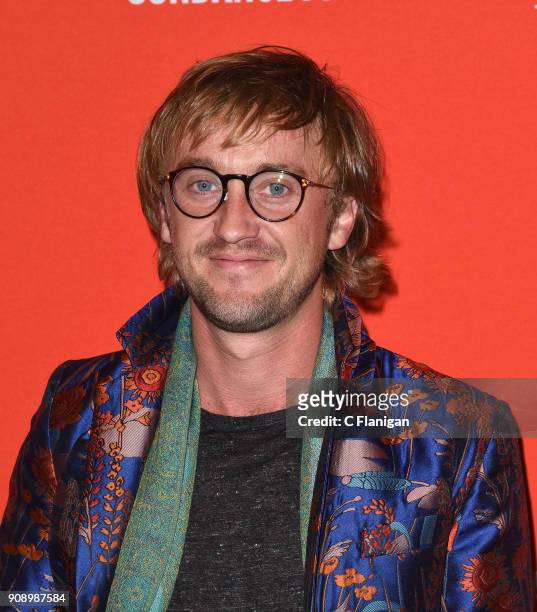 Actor Tom Felton attends the 'Ophelia' Premiere during 2018 Sundance Film Festival at Eccles Center Theatre on January 22, 2018 in Park City, Utah.