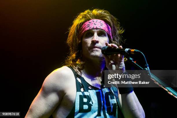 Satchel of Steel Panther performs at Shepherd's Bush Empire on January 22, 2018 in London, England.