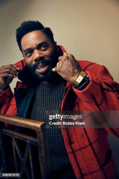 Colman Domingo from 'Assassination Nation' poses for a portrait at the YouTube x Getty Images Portrait Studio at 2018 Sundance Film Festival on...