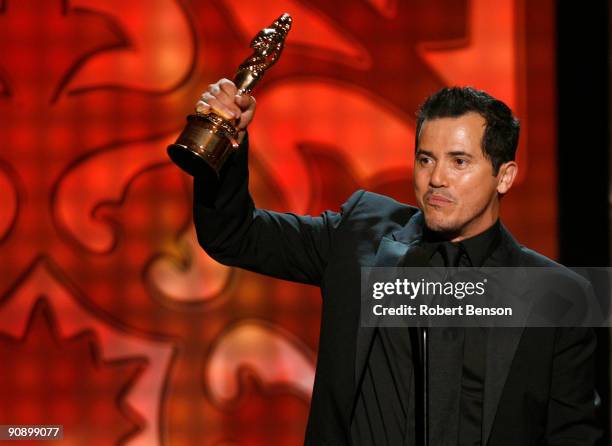 Actor John Leguizamo accepts the Year in Film Drama Actor award for "Nothing Like the Holidays" onstage at the 2009 ALMA Awards held at Royce Hall on...