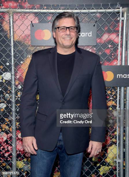 Photographer Kevin Mazur at Mastercard Celebrates the Start Something Priceless Campaign at the Launch of the Mastercard House on January 22, 2018 in...