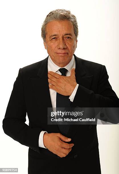 Actor Edward James Olmos poses at the 2009 ALMA Awards held at Royce Hall on September 17, 2009 in Los Angeles, California.