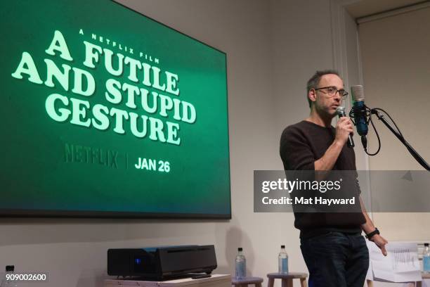 David Wain from Netflix's upcoming film "A Futile And Stupid Gesture" performed classic sketches from National Lampoon's Radio Hour, hosted by...