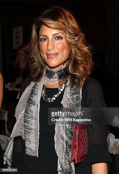 Actress Jennifer Esposito attends the Ann Taylor See Now, Wear Now runway show at The New York Public Library on September 17, 2009 in New York City.