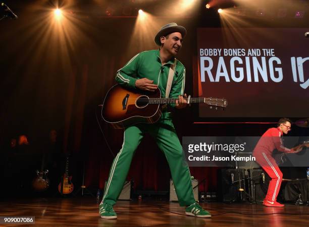 Eddie Garcia performs onstage during the Bobby Bones & The Raging Idiots' Million Dollar Show for St. Jude at the Ryman Auditorium on January 22,...