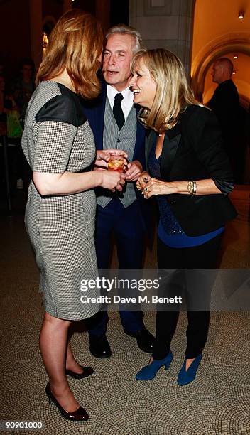 Sarah Brown, Leigh Lawson and Twiggy at the Twiggy: A Life In Photographs Party at the National Portrait Gallery on September 17, 2009 in London,...