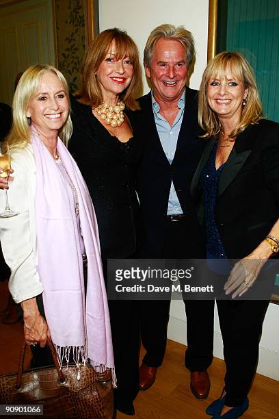 Susan George, Sharon Maughan, Trevor Eve and Twiggy at the Twiggy: A Life In Photographs Party at the National Portrait Gallery on September 17, 2009...