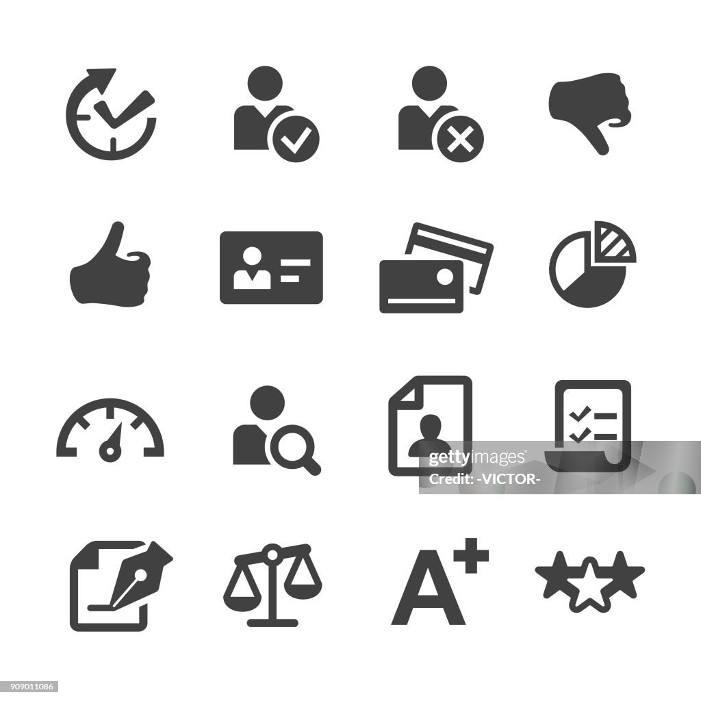 Kredit-Bericht Icons - Acme-Serie
