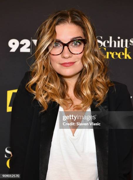 Actress Annie Murphy attends An Evening with the Cast of "Schitt's Creek" at 92nd Street Y on January 22, 2018 in New York City.