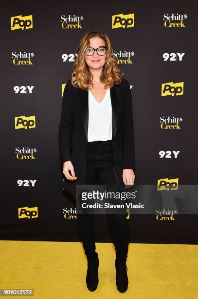 Actress Annie Murphy attends An Evening with the Cast of "Schitt's Creek" at 92nd Street Y on January 22, 2018 in New York City.