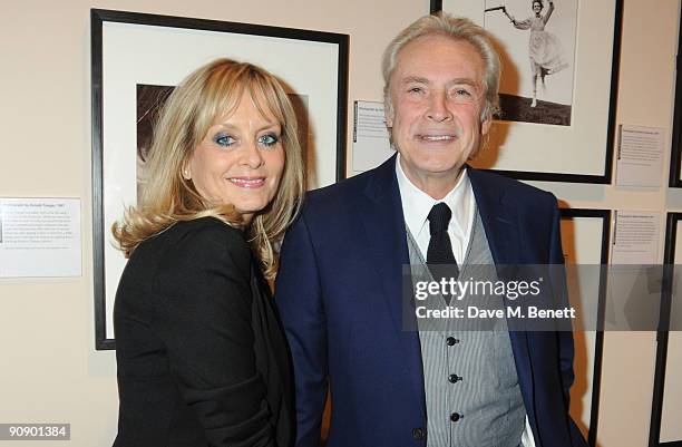 Twiggy and Leigh Lawson attend the Twiggy: A Life In Photographs Party at the National Portrait Gallery on September 17, 2009 in London, England.