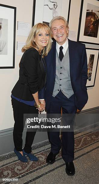 Twiggy and Leigh Lawson attend the Twiggy: A Life In Photographs Party at the National Portrait Gallery on September 17, 2009 in London, England.