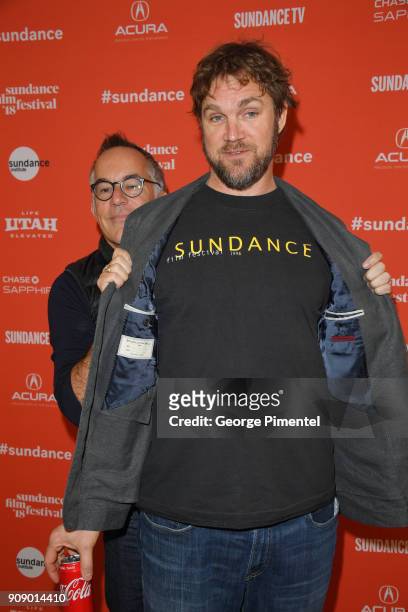 Sundance Film Festival Director John Cooper and director Brad Anderson during the "Beirut" Premiere during the 2018 Sundance Film Festival at Eccles...