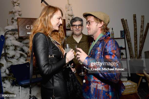 Claire McCarthy and Tom Felton attend the "Ophelia" after party at Sundance Film Festival 2018 at The Grey Goose Blue Door on January 22, 2018 in...