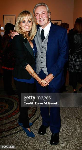 Twiggy and Leigh Lawson at the Twiggy: A Life In Photographs Party at the National Portrait Gallery on September 17, 2009 in London, England.