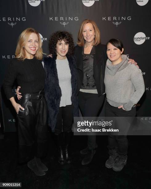 Producer Laura Rister, Filmmaker Jennifer Fox, and Keri Putnam, and Mynette Louie attend the Women in Motion Talk, Presented by Kering, at The...