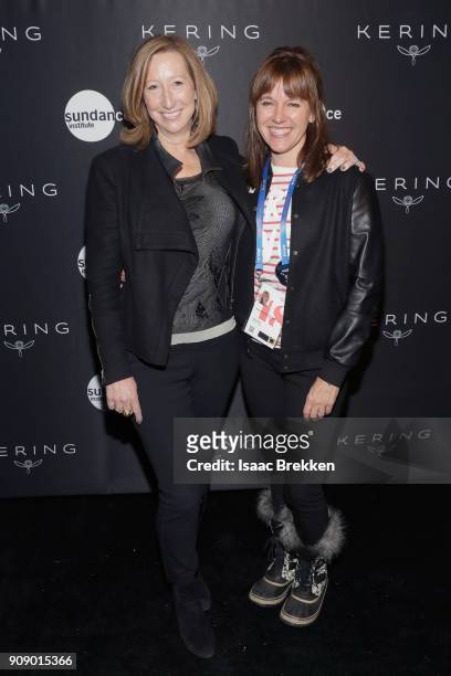 Keri Putnam and Jacqueline Zehner attend the Women in Motion Talk, Presented by Kering, at The Sundance Film Festival at The Claim Jumper on January...