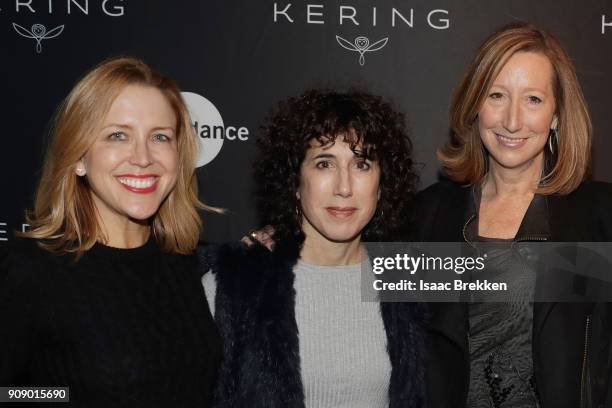 Producer Laura Rister, Filmmaker Jennifer Fox, and Keri Putnam attend the Women in Motion Talk, Presented by Kering, at The Sundance Film Festival at...