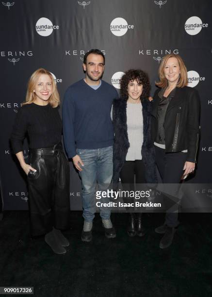 Producer Laura Rister, Ramin Setoodeh, Filmmaker Jennifer Fox, and Keri Putnam attend the Women in Motion Talk, Presented by Kering, at The Sundance...