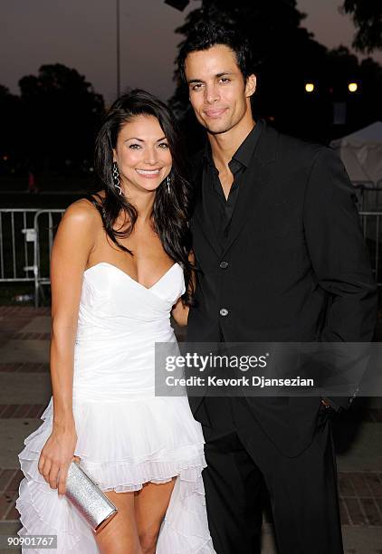 Actor Matt Cedeño and Actress Erica Franco arrive at the 2009 ALMA Awards held at Royce Hall on September 17, 2009 in Los Angeles, California.