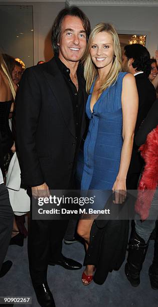 Tim Jeffries; Malin Jeffries at the Hervé Léger by Max Azria London Store Launch Party on September 17, 2009 in London, England.