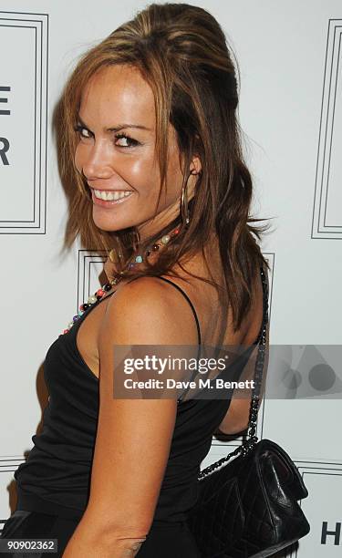 Tara Palmer-Tomkinson at the Hervé Léger by Max Azria London Store Launch Party on September 17, 2009 in London, England.