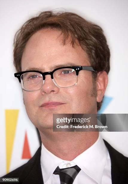 Actor Rainn Wilson poses in the press room at the 2009 ALMA Awards held at Royce Hall on September 17, 2009 in Los Angeles, California.