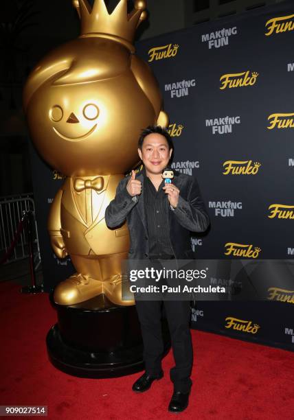 Actor Ming Chen attends the premiere of "Making Fun: The Story Of Funko" at TCL Chinese 6 Theatres on January 22, 2018 in Hollywood, California.