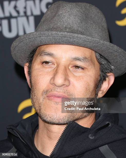 Pro Skateboarder Christian Hosoi attends the premiere of "Making Fun: The Story Of Funko" at TCL Chinese 6 Theatres on January 22, 2018 in Hollywood,...