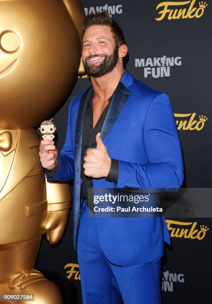 Professional Wrestler Zack Ryder attends the premiere of "Making Fun: The Story Of Funko" at TCL Chinese 6 Theatres on January 22, 2018 in Hollywood,...