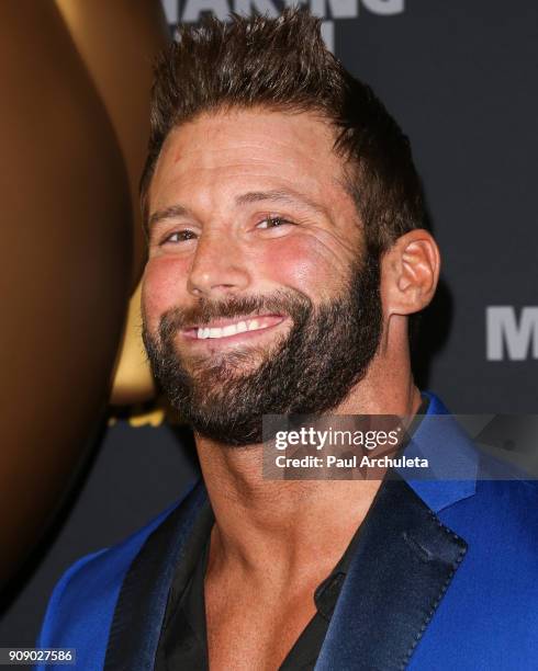 Professional Wrestler Zack Ryder attends the premiere of "Making Fun: The Story Of Funko" at TCL Chinese 6 Theatres on January 22, 2018 in Hollywood,...