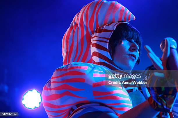 Karen O of the Yeah Yeah Yeahs performs in concert at The Greek Theatre on September 17, 2009 in Los Angeles, California.