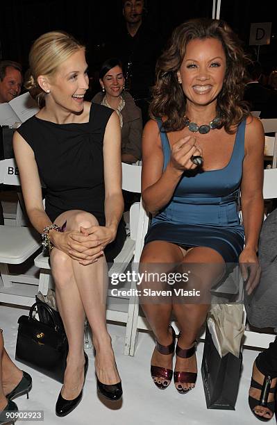 Kelly Rutherford and Vanessa Williams attend the Ann Taylor Fall 2009 "See Now, Wear Now" Runway Show at the New York Public Library - Celeste Bartos...