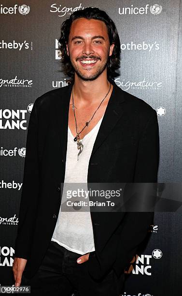 Jack Huston attends Montblanc Celebrity Auction And Dinner Benefitting UNICEF at Four Seasons Hotel on September 17, 2009 in Beverly Hills,...