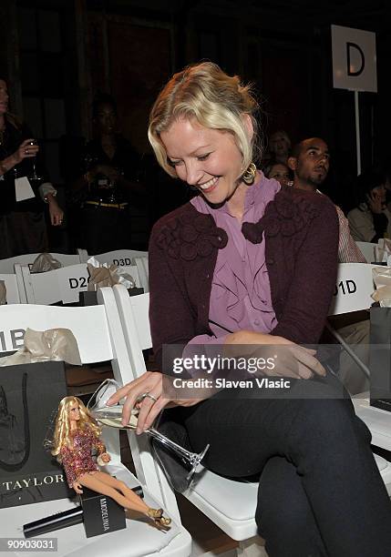 Gretchen Mol attends the Ann Taylor Fall 2009 "See Now, Wear Now" Runway Show at the New York Public Library - Celeste Bartos Forum on September 17,...