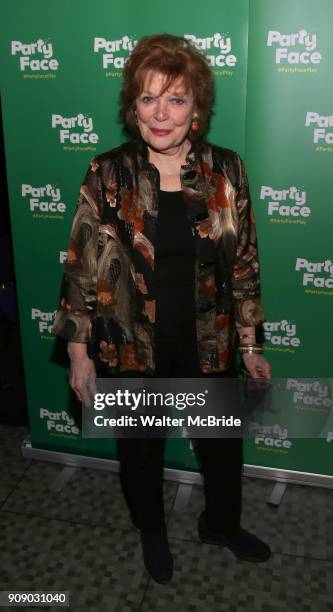 Anita Gillette attends the Opening Night of 'Party Face' on January 22, 2018 at Robert 2 Restaurant in New York City.