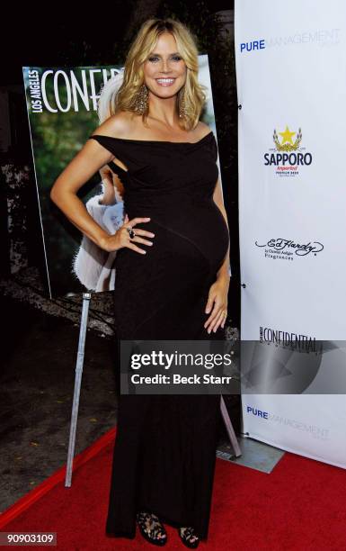 Emmy Nominated Project Runway Host Heidi Klum arrives to the Los Angeles Confidential Magazine Annual Pre-Emmy Party on September 17, 2009 in Belair,...