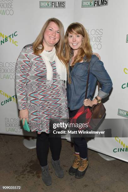 Ashley Sneed and Rebecca Covington attend the Cinetic Sundance Party 2018 at High West Distillery on January 22, 2018 in Park City, Utah.