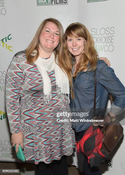 Ashley Sneed and Rebecca Covington attend the Cinetic Sundance Party 2018 at High West Distillery on January 22, 2018 in Park City, Utah.