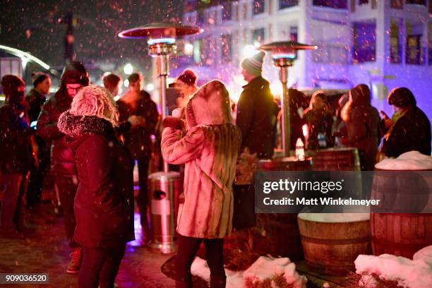 Guests attend the Cinetic Sundance Party 2018 at High West Distillery on January 22, 2018 in Park City, Utah.