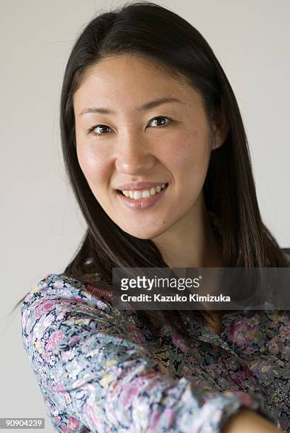 young  woman portrait - kazuko kimizuka ストックフォトと画像