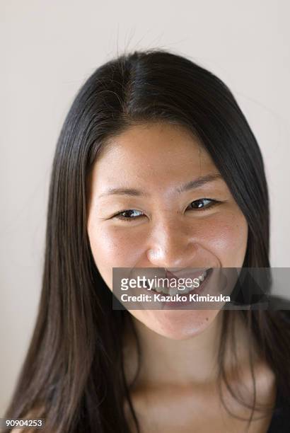 young woman portrait,close up - kazuko kimizuka ストックフォトと画像