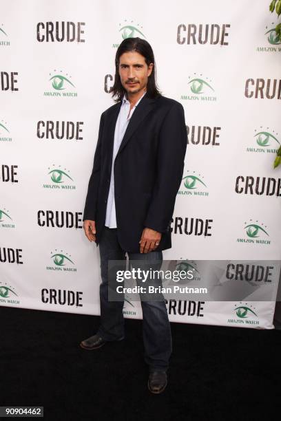 Actor Billy Wirth arrives for the screening of the film 'CRUDE' at Harmony Gold Theatre on September 17, 2009 in Los Angeles, California.