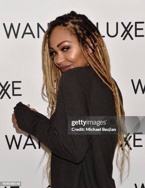 Meagan Good attends the WanderLuxxe House with Apex Social Club and Tesla presents A BOY. A GIRL. AND A DREAM Premiere Party featuring Casamigos...